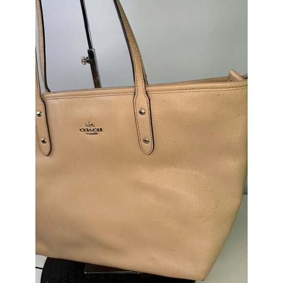 Coach Crossgrain Leather City Tote Bag No. K1647-F57522 EUC Missing Hangtag - Picture 5 of 11